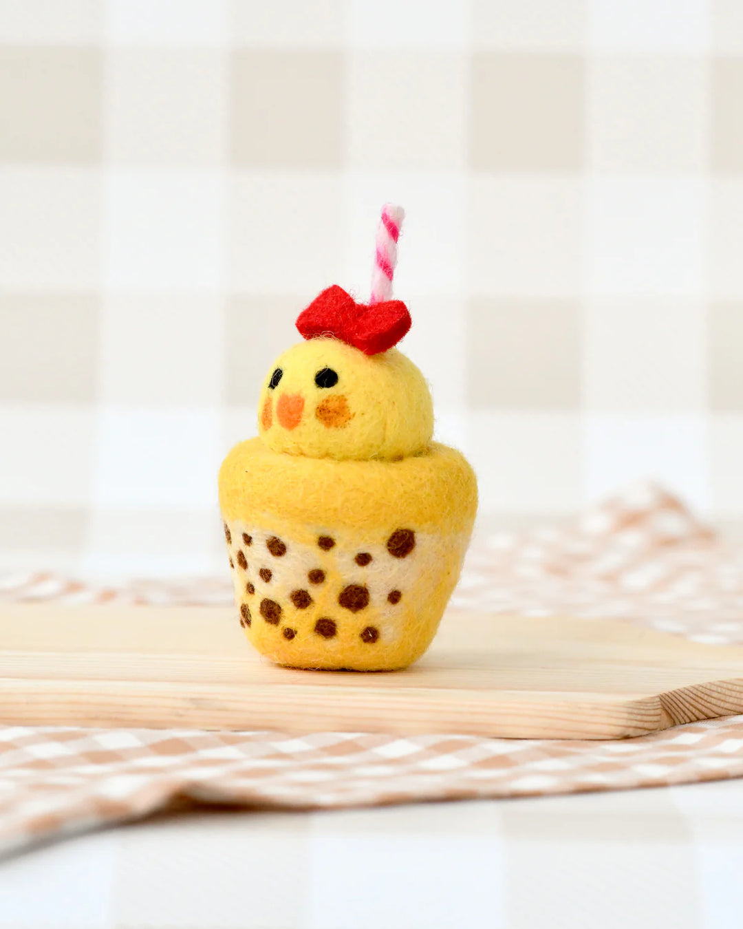 Felt Chick Boba Bubble Tea Drink