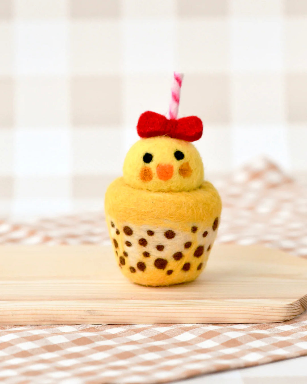 Felt Chick Boba Bubble Tea Drink