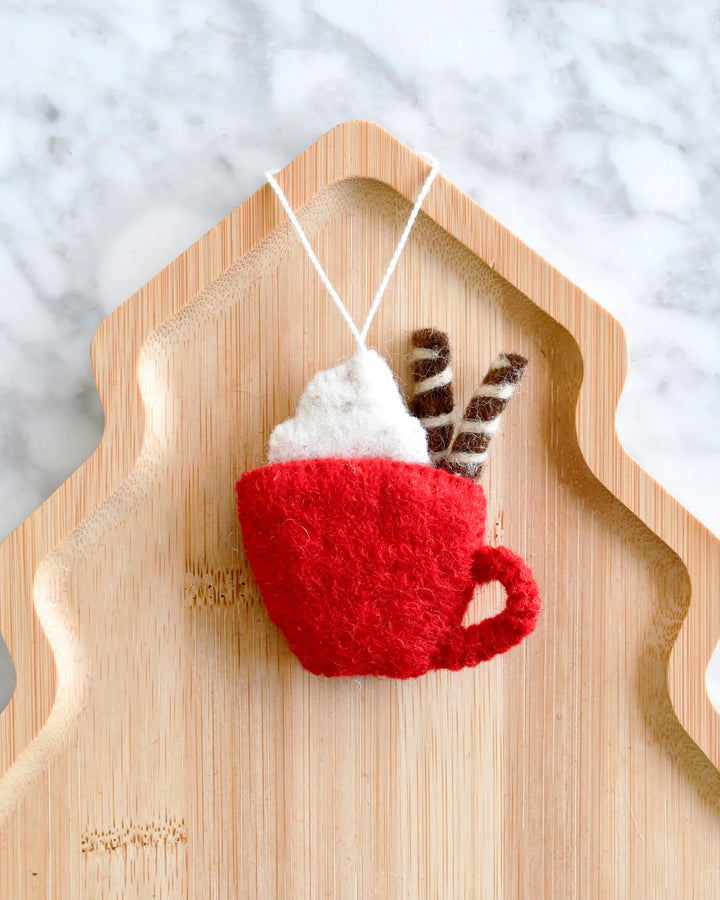 Felt Christmas Hot Cacao Ornament