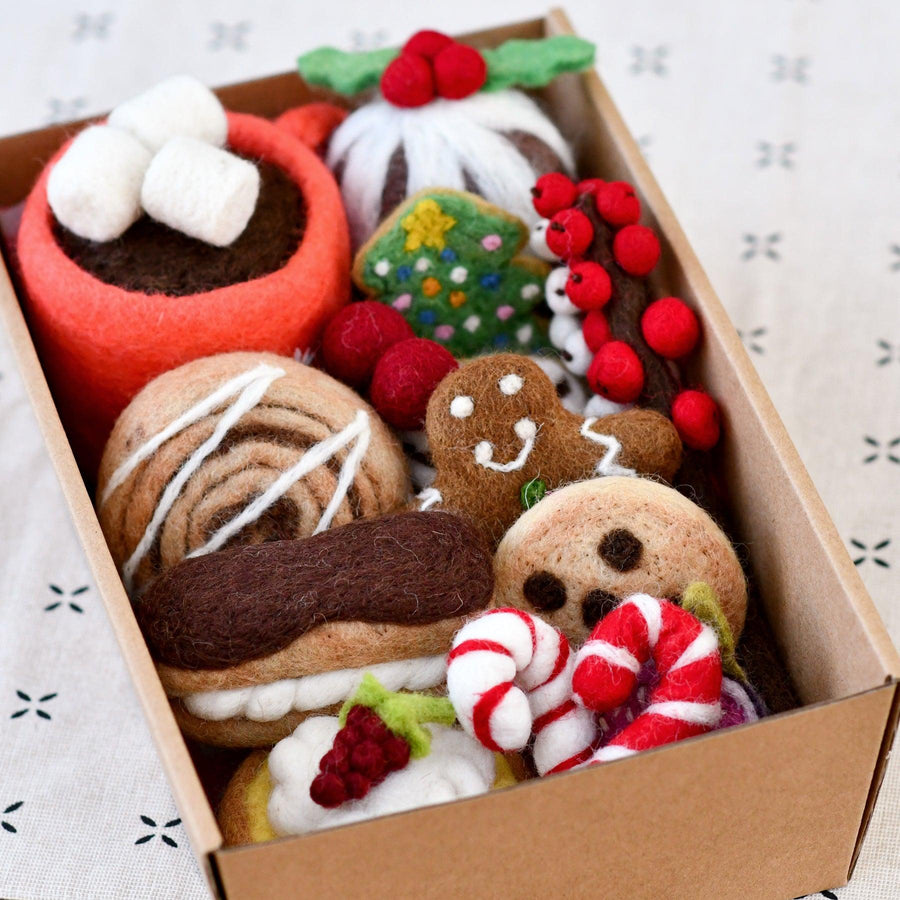 Felt Christmas Play Food Grazing Box, Set A