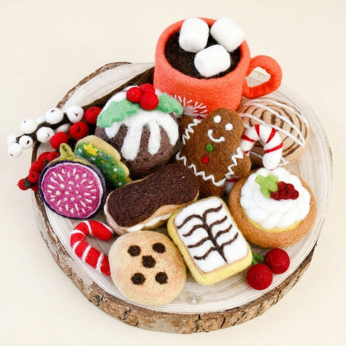 Felt Christmas Play Food Grazing Box, Set A