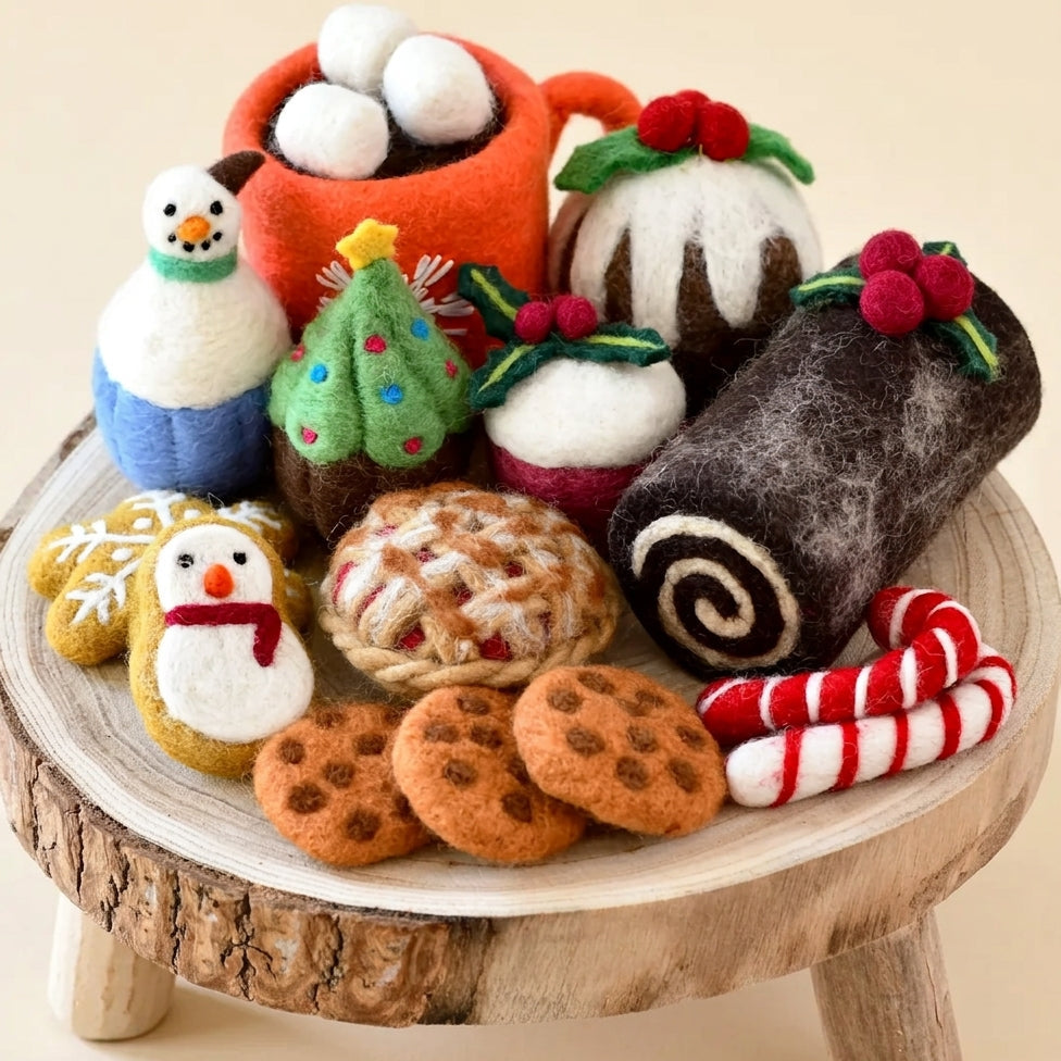 Felt Christmas Play Food Grazing Box, Set B