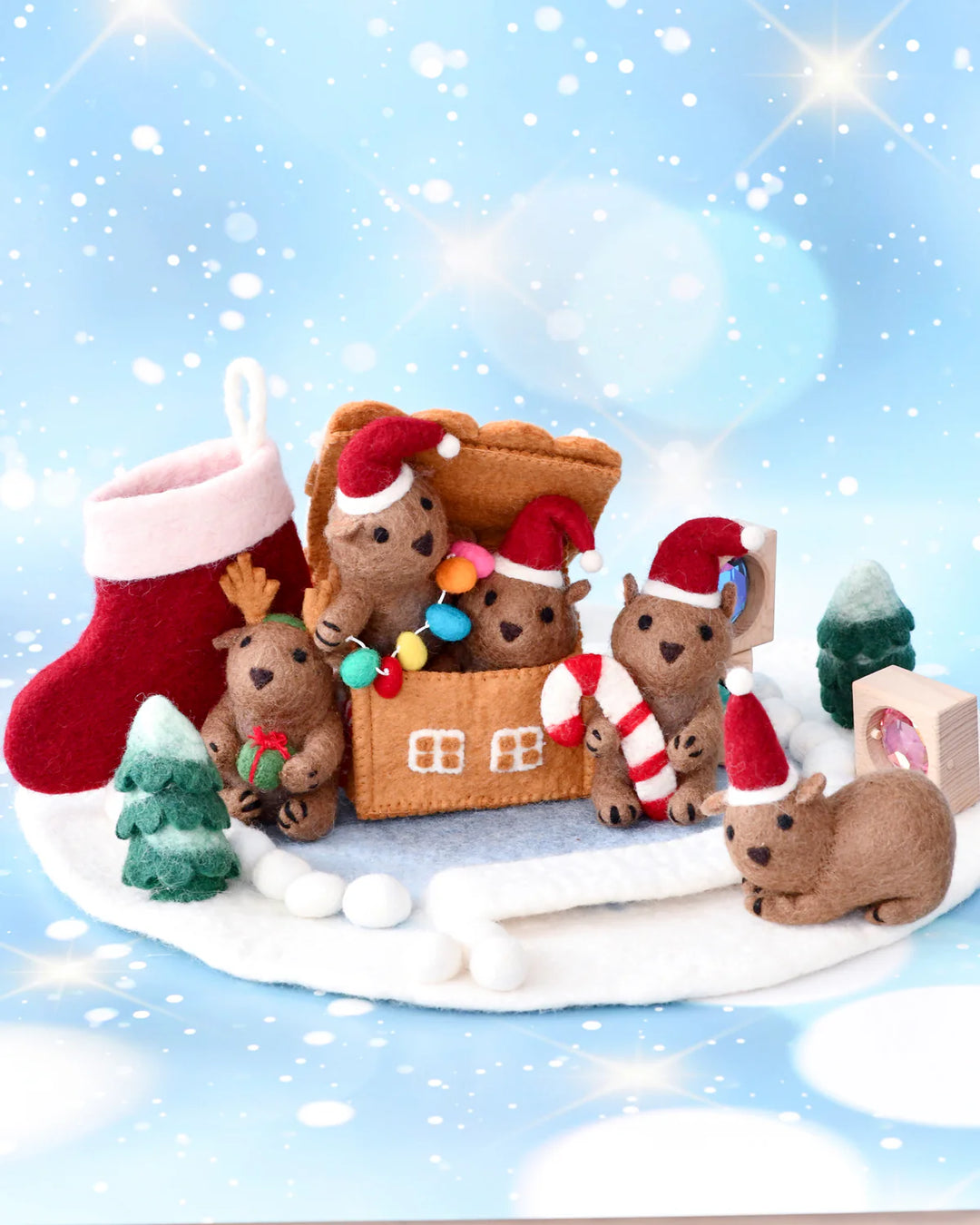 Felt Gingerbread House, Candy Canes