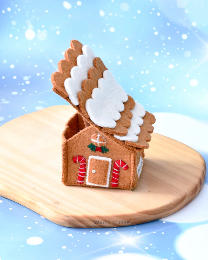 Felt Gingerbread House, Candy Canes