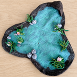 Felt lily pond play mat for small-world and sensory water scenes · view 1