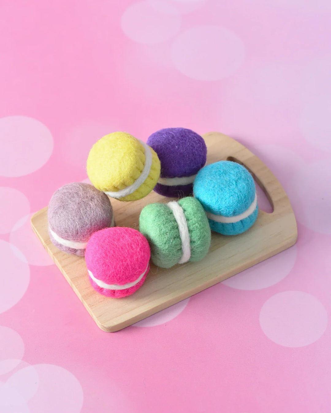Felt Macarons, Set of 6
