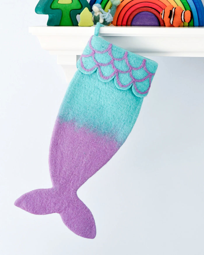 Felt Mermaid Christmas Stocking