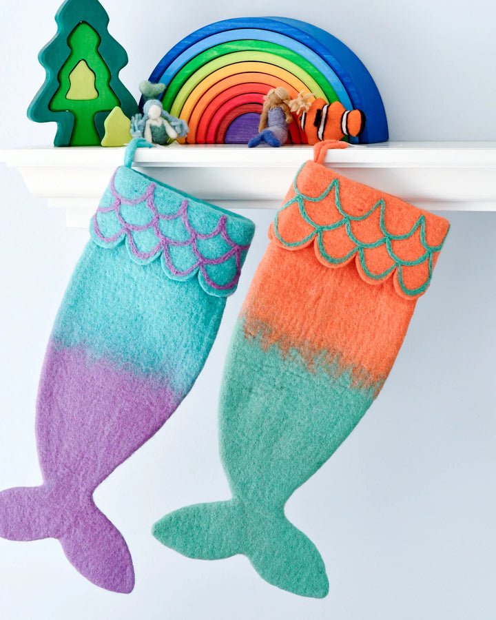 Felt Mermaid Christmas Stocking