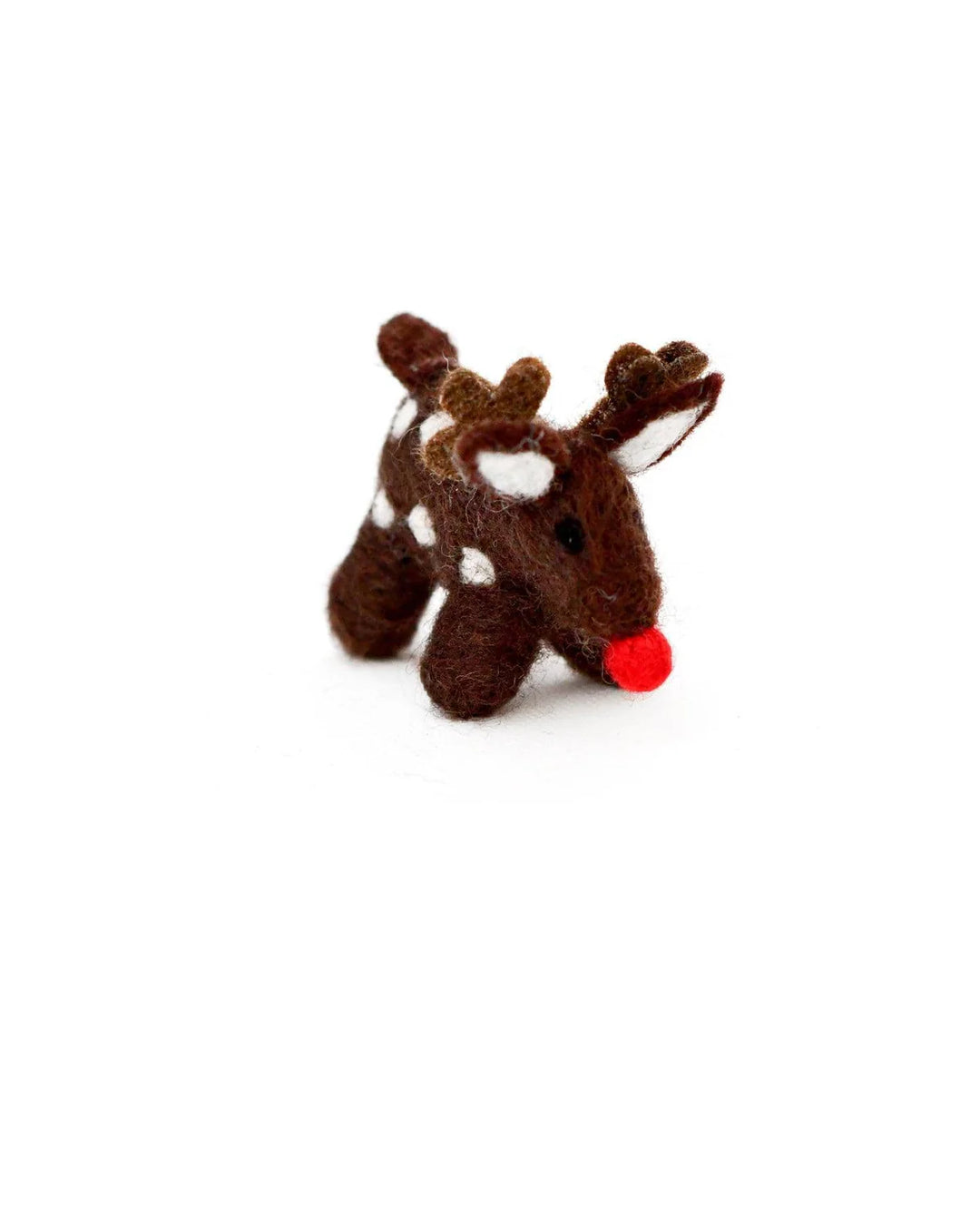 Felt Small Red-Nosed Reindeer Toy