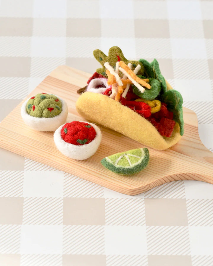 Felt Taco Play Food Set