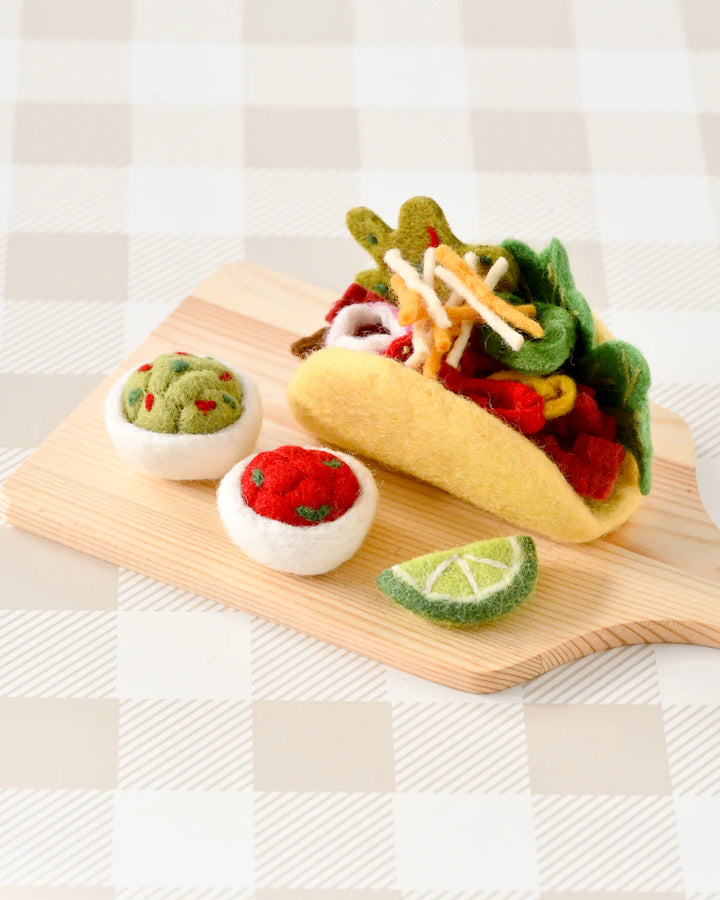 Felt Taco Play Food Set