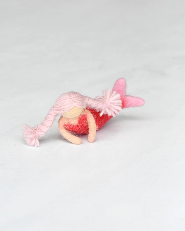 Felt Waldorf Mermaid, Pink Hair