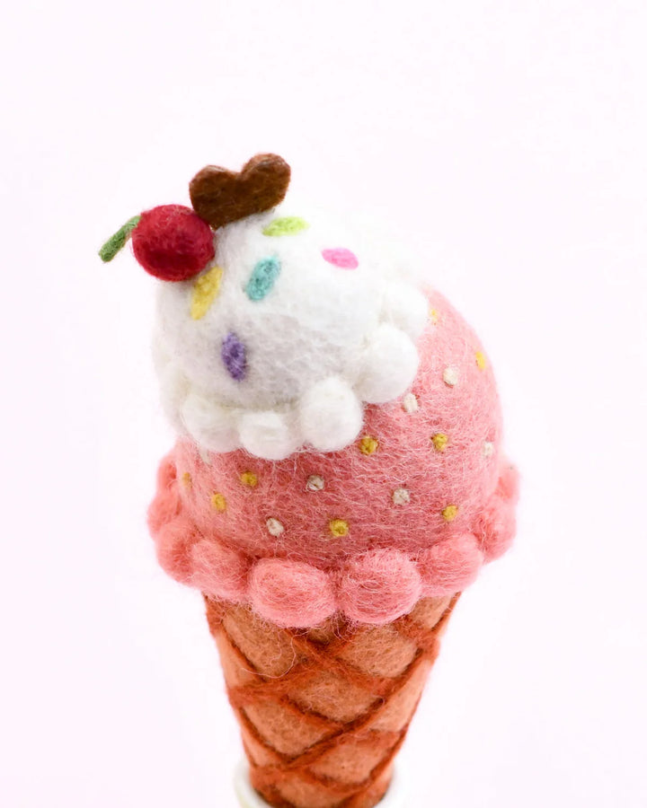 Watermelon and Coconut Sorbet Ice Cream, 2 Scoops