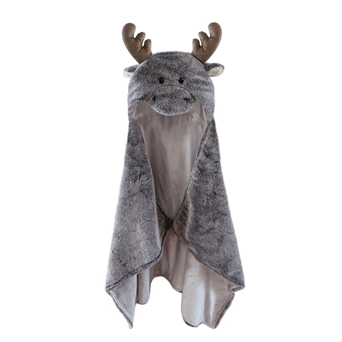 Marley Moose Hooded Blanket