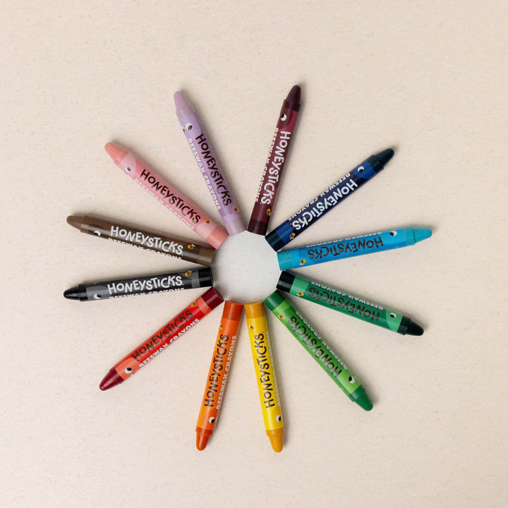 Honeysticks Beeswax Crayons Jumbos 12pk