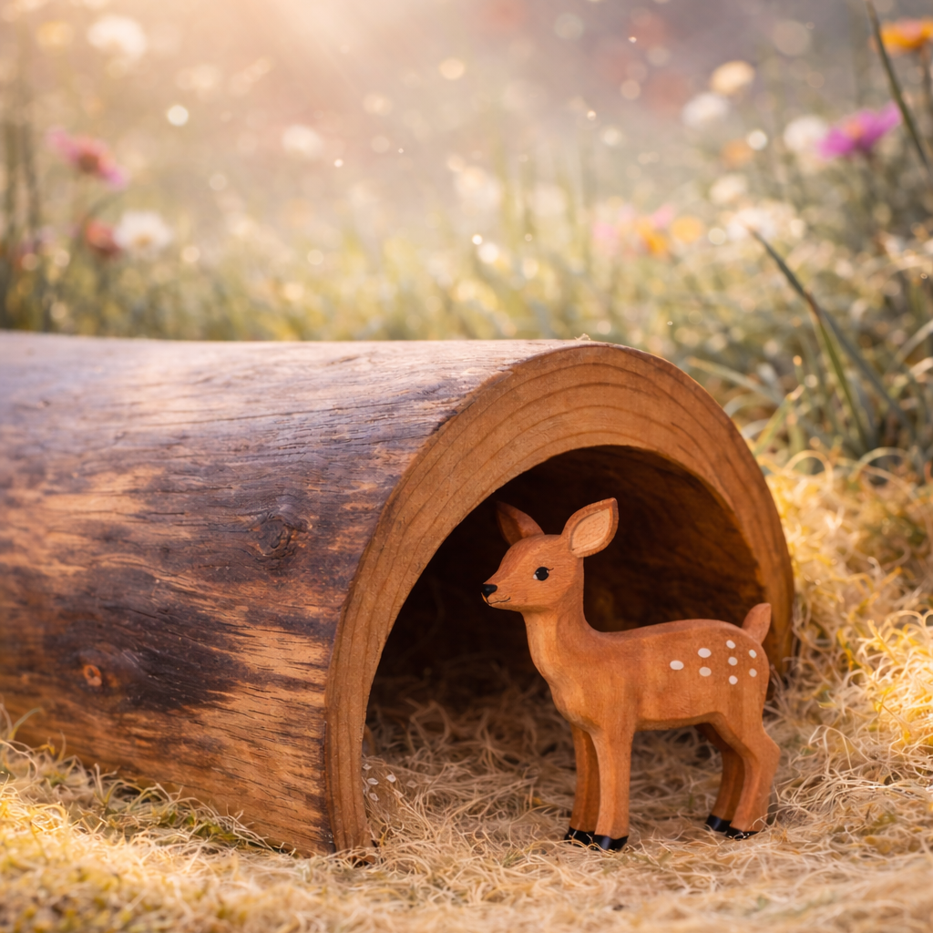 Papoose Half Hollow Log