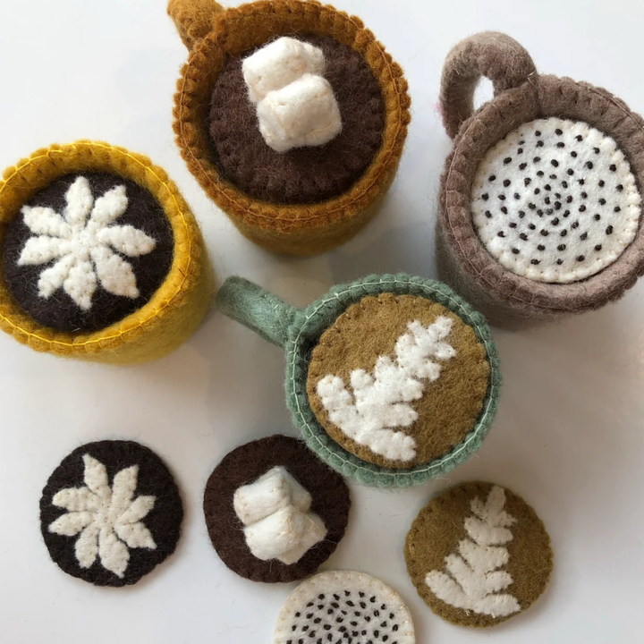 Hot Drinks Set, Set of 16 Pieces
