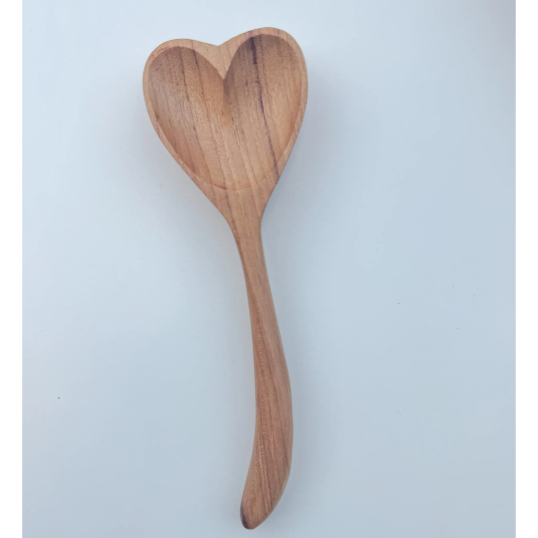 Papoose Teak Heart Spoon