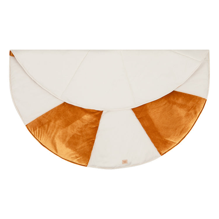 Christmas “Gold Candy” Round Patchwork Mat