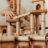 Q Toys Bamboo Building Set with Houses · view 2