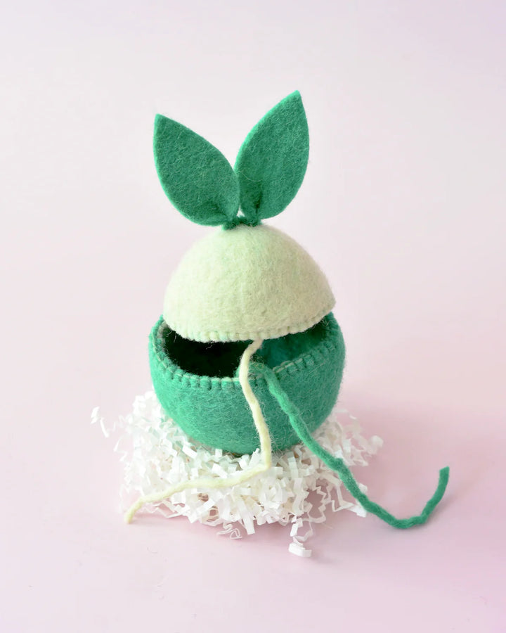 Green Easter Egg Cover with Bunny Ears