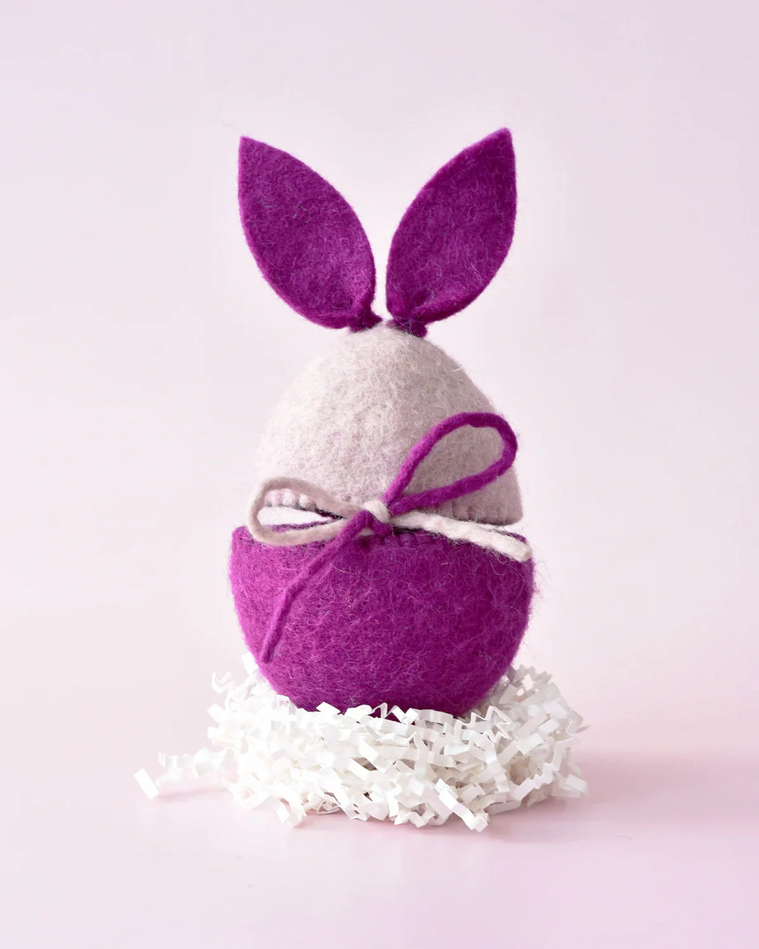 Purple Easter Egg Cover with Bunny Ears