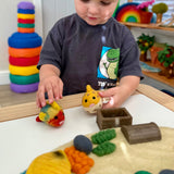 Rainbow Fish, soft wool felt sized for small hands. · view 2