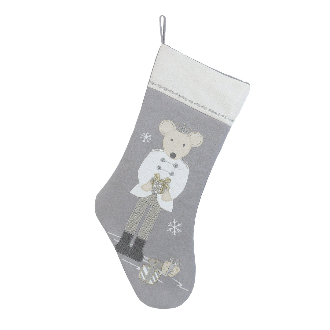 King Mouse Stocking - White