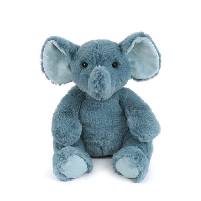 Mon Ami Azure blue elephant plush toy with velour-lined ears