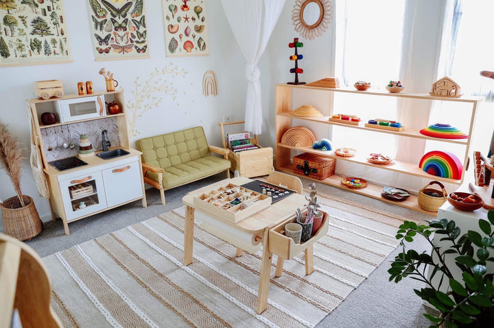 Mesasilla Kids Activities Table Set with Bear, star ,Elephant, Car,and Rabbit - Includes Chair
