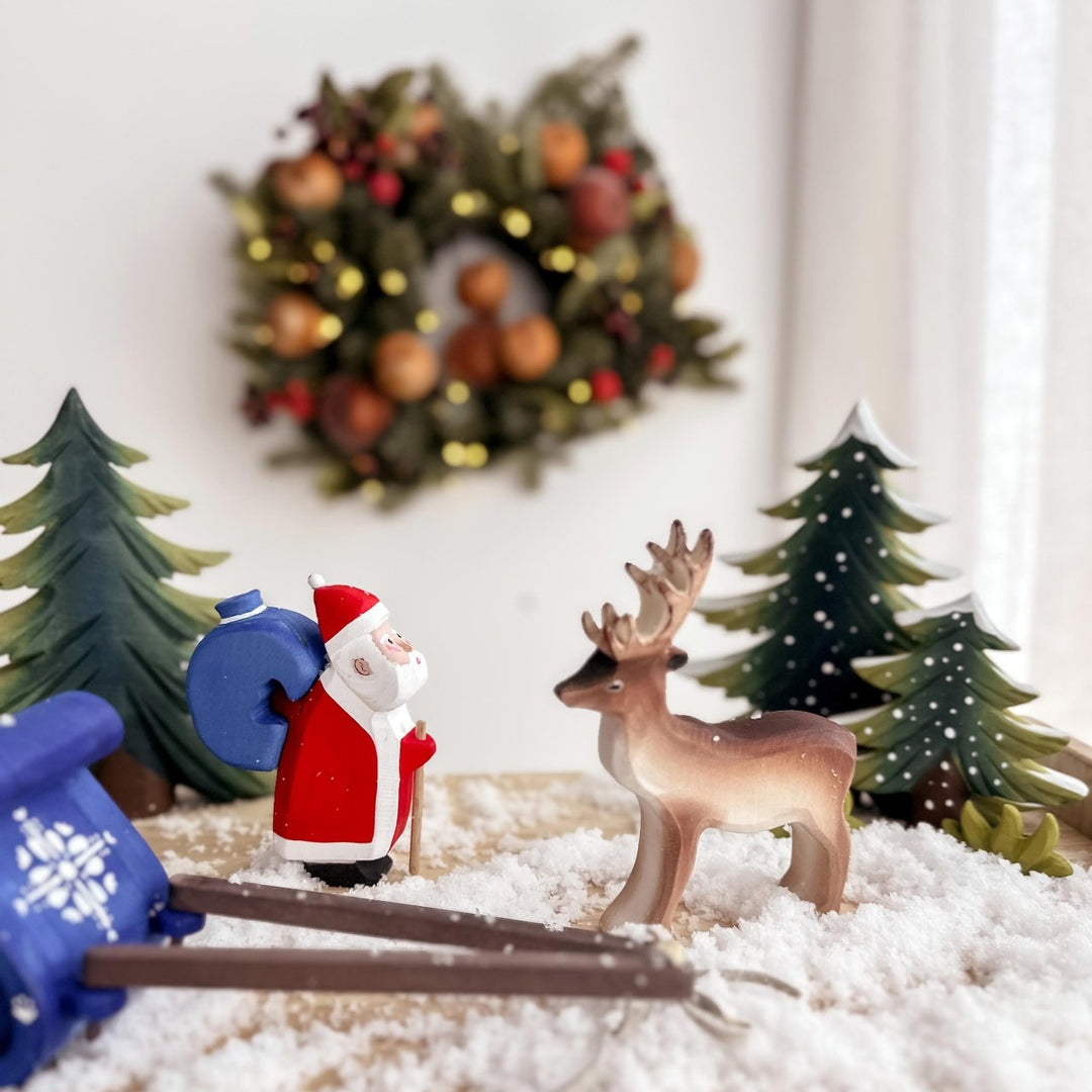 Bumbu Santa Claus, Sleigh and Reindeer Set