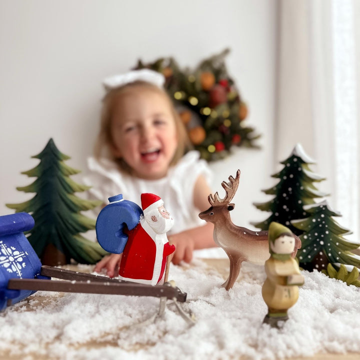 Bumbu Santa Claus, Sleigh and Reindeer Set