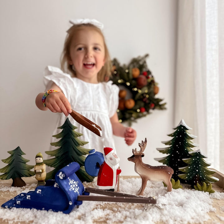 Bumbu Santa Claus, Sleigh and Reindeer Set