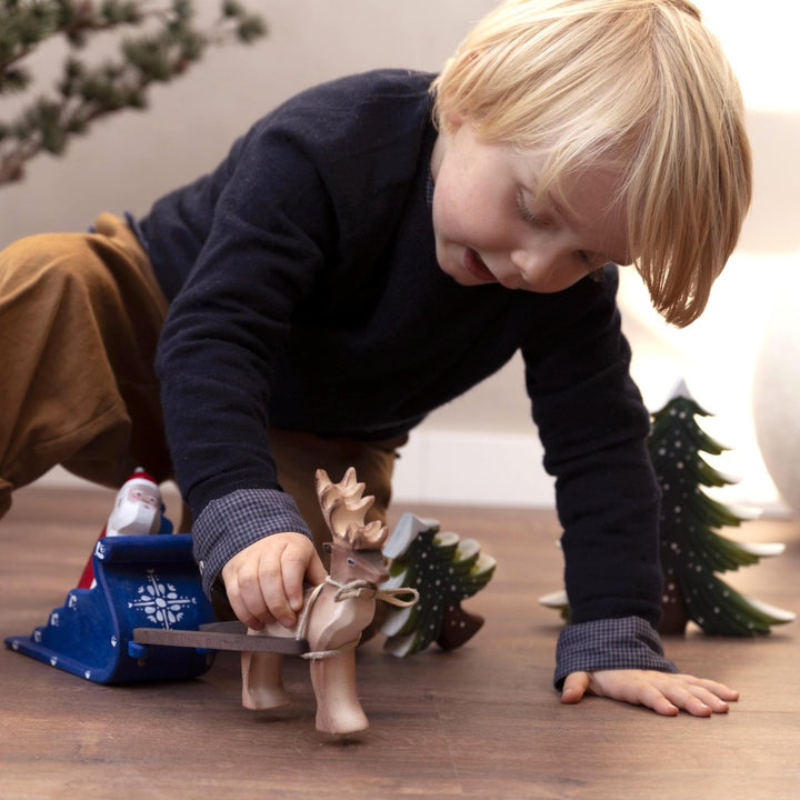 Bumbu Santa Claus, Sleigh and Reindeer Set