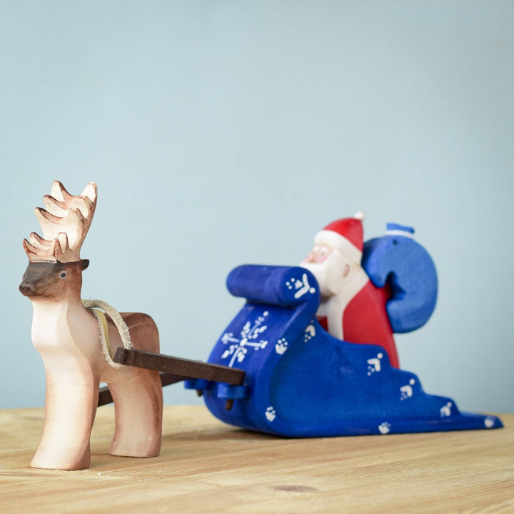 Bumbu Santa Claus, Sleigh and Reindeer Set