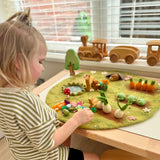 Spring Time felt play mat, detail view · view 3