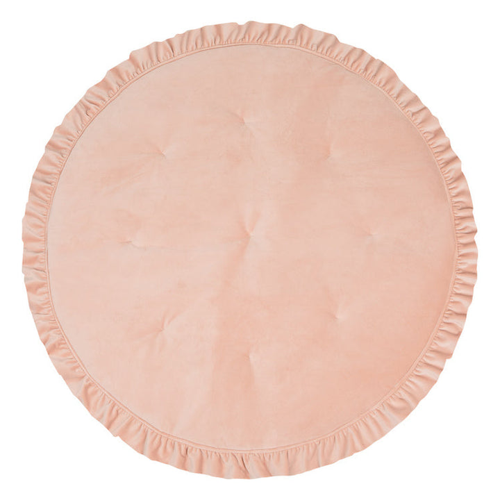 Soft Velvet “Apricot” Mat with Frill