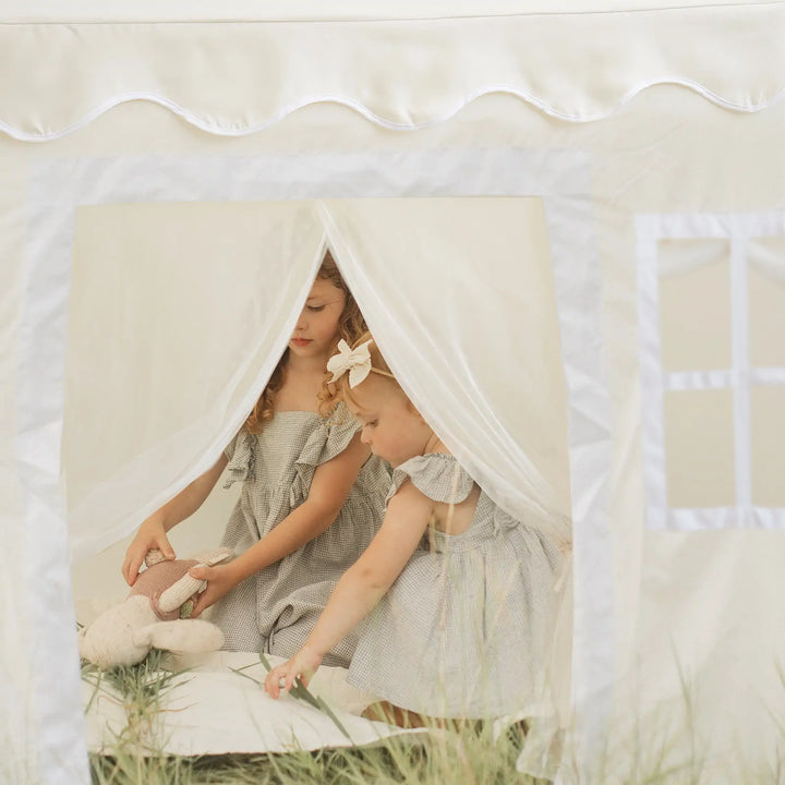 Tiny Land® Playhouse Tent – Natural Cream Indoor Tent for Kids