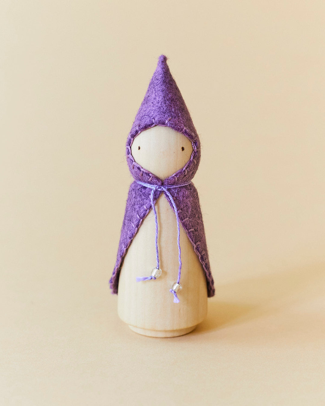 Purple Wooden Gnome