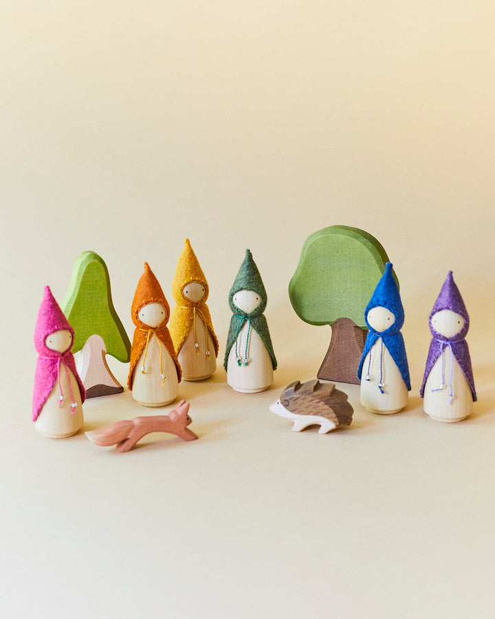 Purple Wooden Gnome