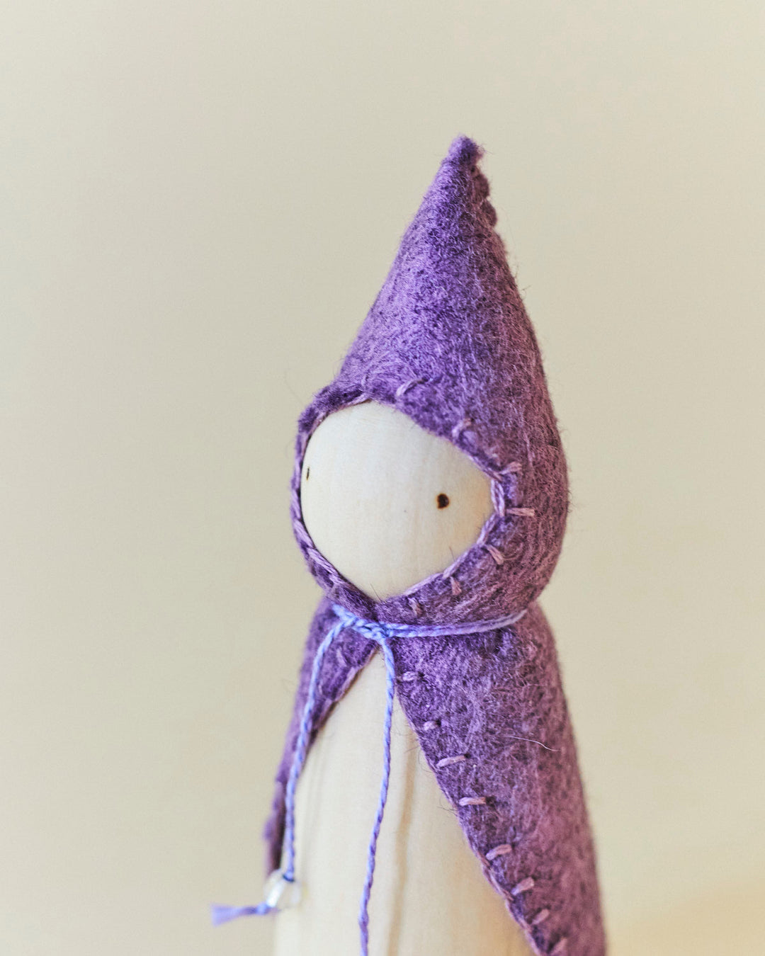 Purple Wooden Gnome