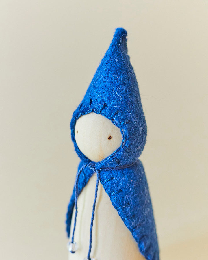 Blue Wooden Gnome