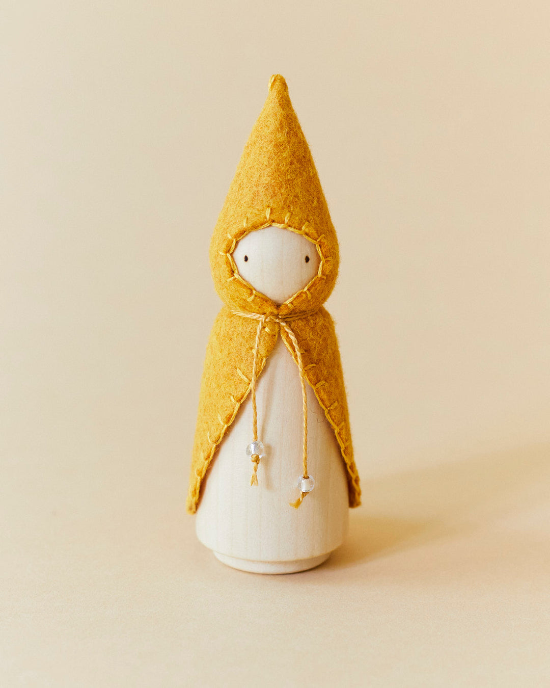 Yellow Wooden Gnome