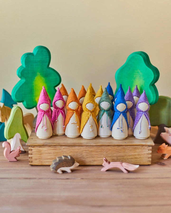 Purple Wooden Gnome