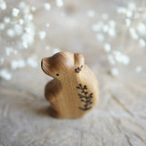 Wooden Baby Bear, Standing, a natural wood animal toy by Tiny Fox Hole (view 4) · view 4