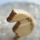 Wooden Bear, Standing, a natural wood animal toy by Tiny Fox Hole (view 3) · view 3