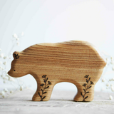Wooden Bear, Mama, a natural wood animal toy by Tiny Fox Hole (view 2) · view 2