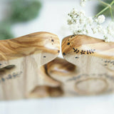 Wooden Bunny Family Announcement Puzzle (Mom, Dad, and Baby), a wooden new-baby keepsake by Tiny Fox Hole (view 4) · view 4