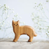 Wooden Cat, Floral, a natural wood animal toy by Tiny Fox Hole (view 3) · view 3