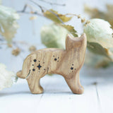 Wooden Cat, Star, a natural wood animal toy by Tiny Fox Hole (view 2) · view 2
